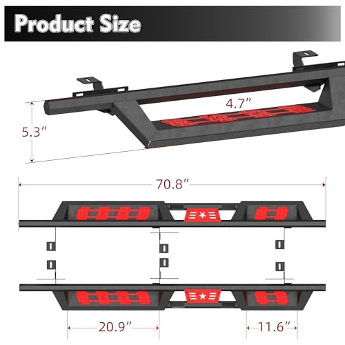 Estribos laterales para Jeep Wrangler JL 2018-2026 miniatura 2