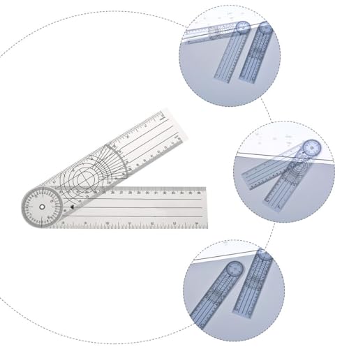 Goniómetro de plástico PVC para medición ortopédica miniatura 3