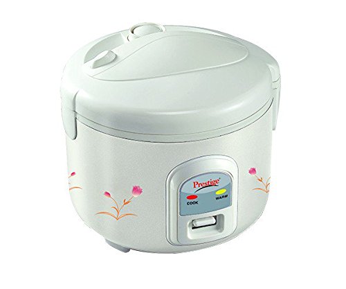 Prestige Delight Steel Electric Rice Cooker (White)