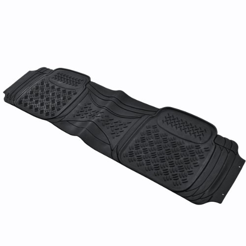 Heavy Duty All Weather Black Vinyl Non-Slip Trimmable Truck Suv Van Floor Mats 4 Pcs #TOP6