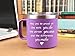 KLUBI May You Be Proud Of The Work You Do - Therapists Gifts for Women 14 Ounce Tumbler Purple Mug Gifts for Therapists Female Thank You Gift for Women Cute Employee Appreciation Gift for Coworkers