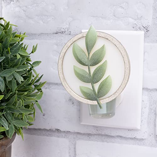 ScentSationals Scent Charm Plug-in Essential Oil Diffuser - Wall Plug Restroom Diffuser for Essential Oils, Aromatherapy Diffuser for Living Room or Bedroom - Green Leaf ScentSationals Scent Charm Plug-in Essential Oil Diffuser - Wall Plug Restroom Diffuser for Essential Oils, Aromatherapy Diffuser for Living Room or Bedroom - Green Leaf