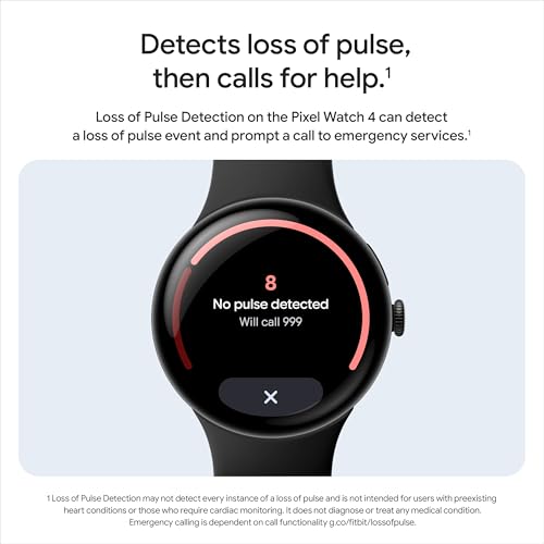 Google Pixel Watch 4 (45 Mm) - Android Smartwatch With Domed Display, Comprehensive Health And Fitness Tracking And Help From Gemini - Matte Black Aluminium Case - Obsidian Active Band - Wi-Fi - 9