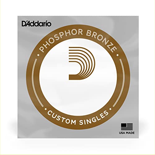 D’Addario PBB100 Corde seule longue en bronze phosphoreux pour basse acoustique Calibre .100 - Les Beatles, Paul McCartney, John Lennon, RIngo Starr, George Harrison D'Addario PBB100 Corde seule longue en bronze phosphoreux pour basse acoustique Calibre .100