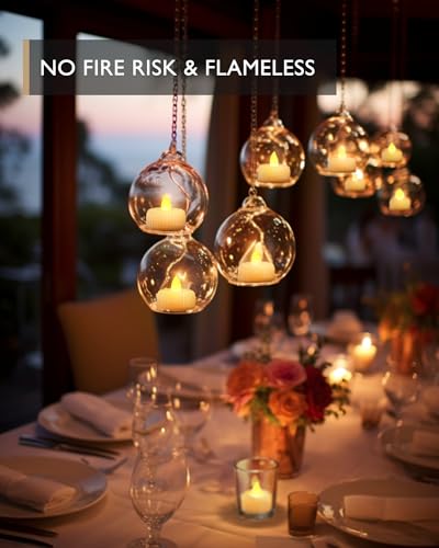 Raycare LMZ 24Pcs Flameless Flickering Tea Lights Candles Battery Powered thumb #5