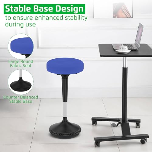 Image of Wobble Stool Standing Desk, Flexible Seating Adjustable Office Ergonomic Seating, Wobble Stools for Alternative Classroom Seating, Active ADHD Chair, Wiggle Chairs