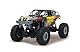 JAMARA 410113 - J-Rock Crawler 1:10 4WD Li-Ion - gesperrte und vom Chassis entkoppelte Achsen, gefedertes Fahrwerk, Spur einstellbar, 2 Antriebsmotoren, Gummibereifung, Extreme Verschränkungsfähigkeit