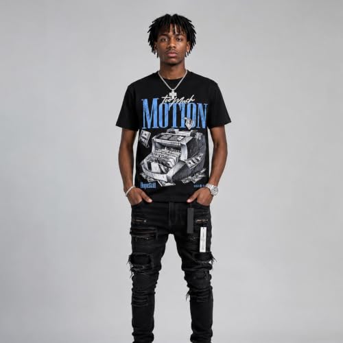 Image of DopeSkill Graphic Tee Streetwear Hip Hop Hypebeast Unisex T-Shirt Sneaker Colour Matching Shirts Rapper Mouth