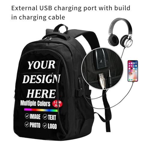 Custom backpack for Men & Women With Your Text Logo Picture Personalized backpacks Design Your Own Customized bookbag Gifts for Friends Style 042