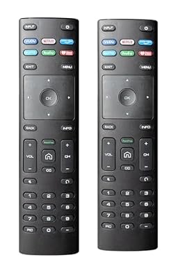 ?Pack of 2? Universal Replacement for Vizio Smart TV Remote Control, 2 Pieces XRT136 for All Vizio Smart TVs (D-Series E-Series M-Series P-Series V-Series)