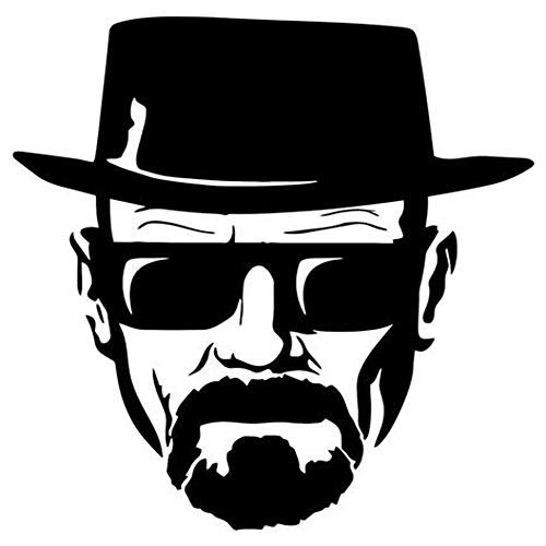 Heisenberg Printed Decal Sticker - Sticker Graphic - Waterproof - Fade Resistant Die Cut