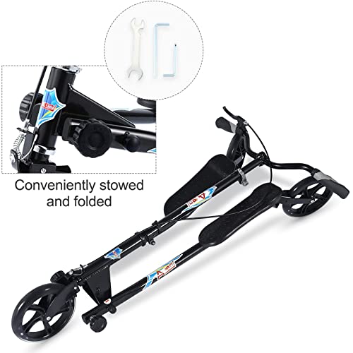 AODI 3 Wheel Foldable Swing Scooter
