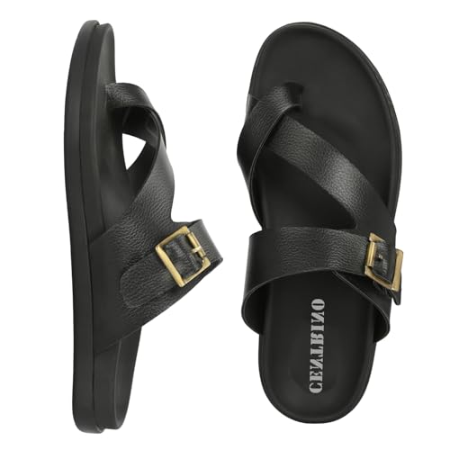 Image of Centrino Thong Sandal for Men | Grip Insole for Stability | Modern Look with Straps | Comfortable Casual look sandal for Men's (9283)