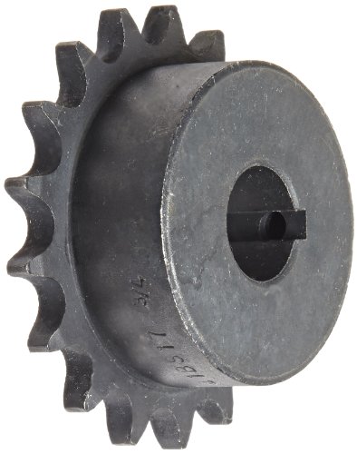 Martin Roller Chain Sprocket, Bored-to-Size, Type B Hub, Single Strand, 41 Chain Size, 0.5