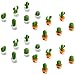 24 Pezzi Magneti Frigo Cactus,Calamite 3D da Frigorifero Carino Calamite da Frigorifero Calamita Pianta Grassa per Ufficio Lavagne Bianche Foto Bellissimi Magneti Decorativi per la Casa
