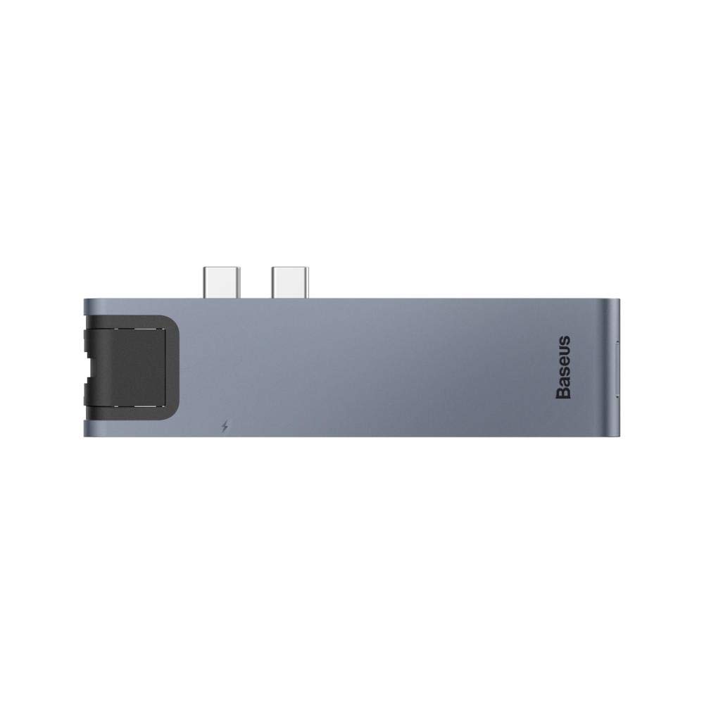 Baseus thunderbolt C + Pro Seven-in-one smart HUB docking station Grey