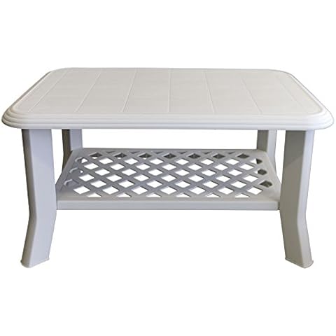 vidaXL Table Basse Blanc 90x60 Cover