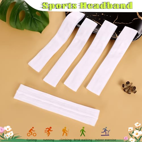 Image of Workout Headbands Non Slip Headband Sport Headbands Sweatbands Elastic Sport Hair Bands for Sports Travel Indoor Fitness Gym