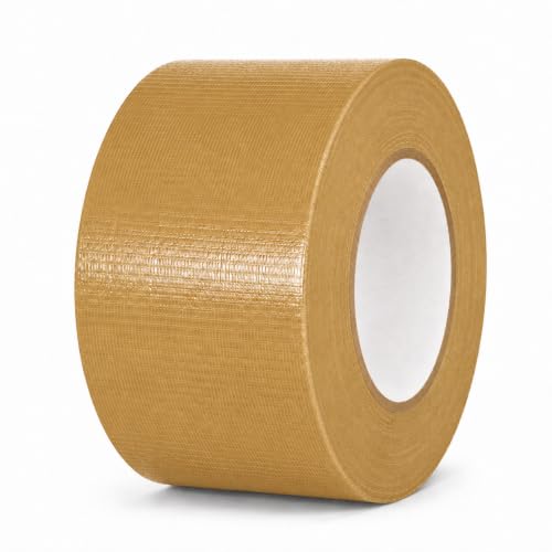 Image of GGR Supplies CDT-36 Industrial Grade Cloth Duct Tape, Tan Beige 2.5 Inch x 60 Yards, Waterproof UV Resistant Heavy Duty, Clean Removal with No Sticky Residue for Repairs, Packaging, and Bundling
