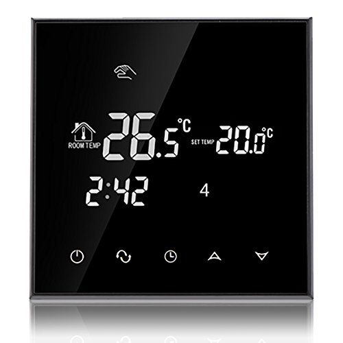 Beok TGT70-WP Termostato de Sala Programable Para Sistema Calefacción de Agua Por Suelo, Control de Temperatura de Pantalla Digital Smart...