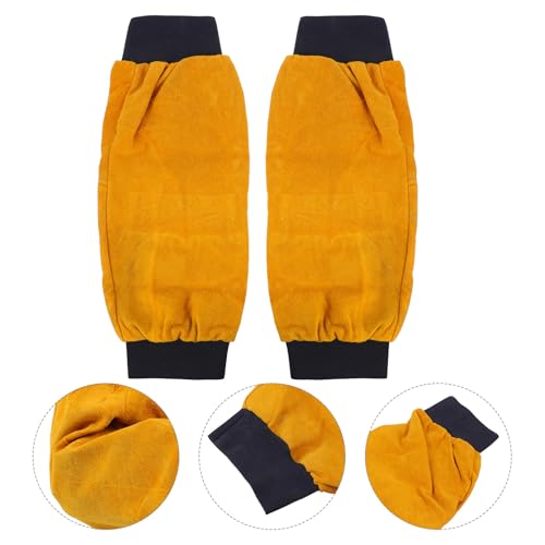 Mangas de cuero para soldadura LABRIMP con protector de brazo elástico 5