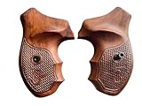 New! Grips Compatible with Taurus Small Frame M85 605 850 851 905 941 .38 Special Combat Style #03 (Thai Handmade), brown