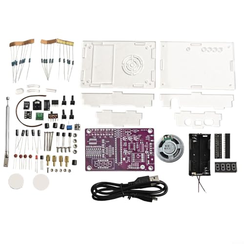 Kit de radio FM, Crea tu propio kit de radio FM con compatibilidad global de frecuencia de recepción, Módulo Receptor de Radio estéreo DIY Kits electrónicos, para Escuelas, Entusiastas del Bricolaje