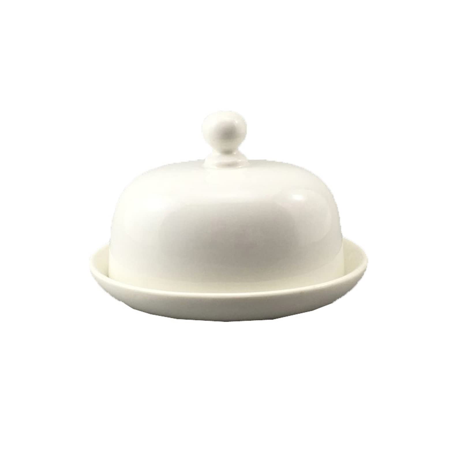 Beurrier Beurre Boîte Plate Beurre en céramique avec Couvercle Fromage Stockage Beurriers 4 Pouces Boîte à Fromage (Color : B)