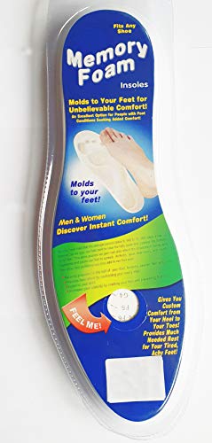 OKCS Einlegesohlen Memory Foam geeignet für jeden Schuh Sneaker Laufschuh Arbeitsschuh Wanderschuh Zuschneidbar Komfort