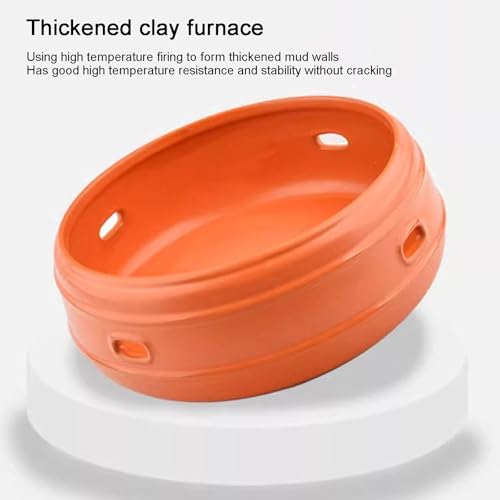 Accessoires de cuisine d'extérieur réchaud à charbon rond en argile - 4