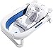Babywannenmatte Neugeborene Kleinkind Babywannensitz mit Sicherheitsgurt Babywannenkissen Baby Rutschfest Badewanne Babywannennetz Tasche Badematte Badezimmer Wanne Schwimmbad Babywegekissen