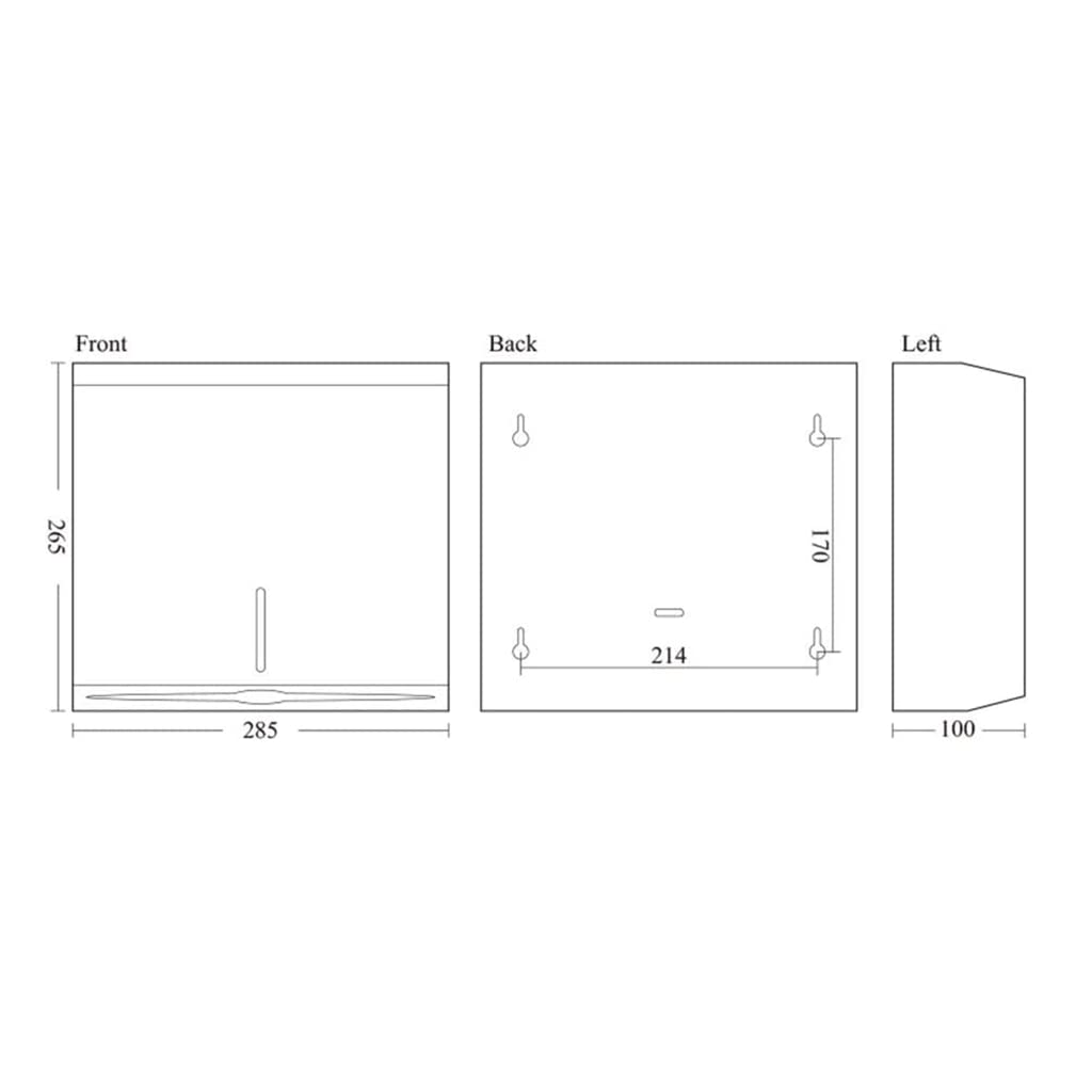 BKEKM Dispenser Salviette Dispenser di Asciugamani di Carta con Serratura Dispenser di Asciugamani a Parete in Acciaio Inossidabile per Porta Asciugamani di Carta da Bagno per Uso Domestico Moda