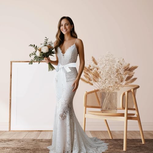 Stylish Solid Color Ribbon Scarf Soft Long Skinny Satin Belt Neck Scarf for Women4