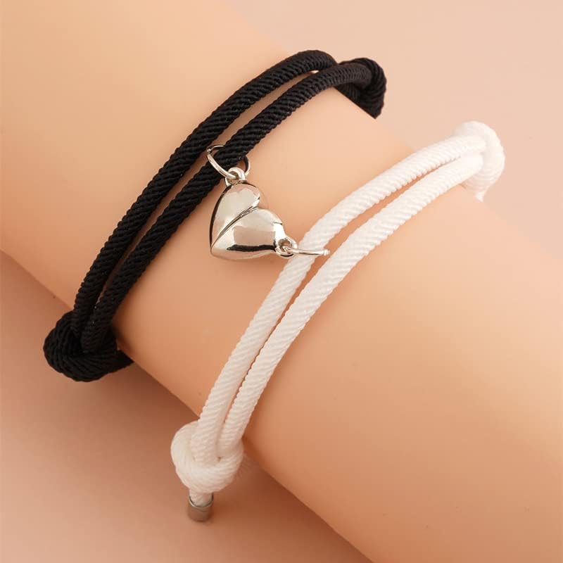 Miniatura 4 de YSSHIN Pulsera magnética de promesa para parejas, pulseras para parejas, amistad, pareja, pulseras a juego para parejas, mejores amigos
