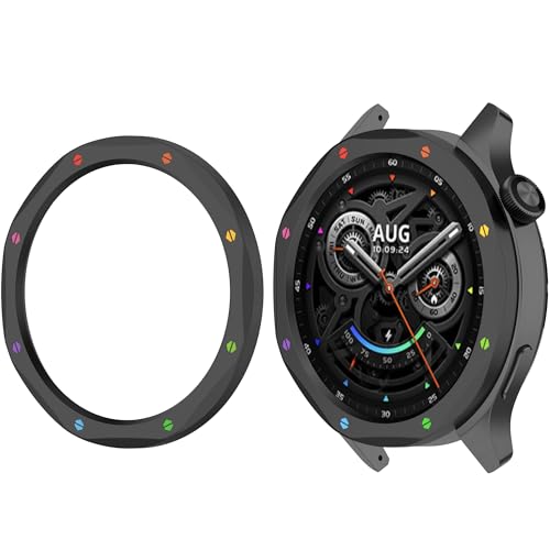 Anillo de montaje de metal para Xiaomi Watch S4/S3/S4 eSIM/S3 eSIM, placa protectora de marco de acero inoxidable de repuesto, funda rígida para reloj inteligente, montaje circular para Mi Watch S3/S4
