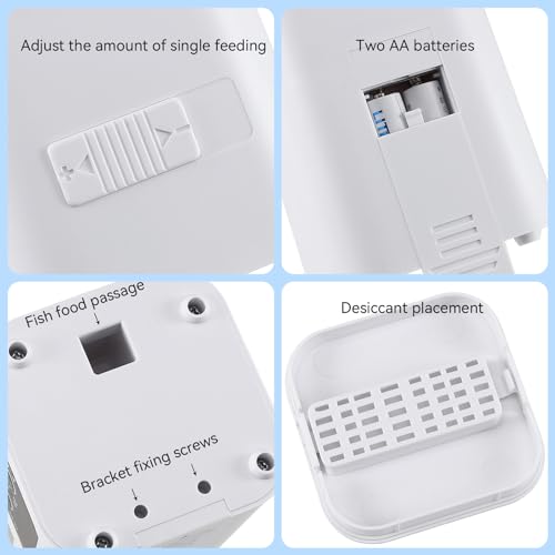 Automatic Fish Feeder for Aquarium Automatic Dispenser Large Volume for Vacation - Image 6