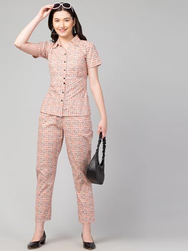 Image of ZUVINO Co Ord Set for Women Co Ord Set || Stylish Office Formal Wear || Cotton Co Ord Set for Summers.