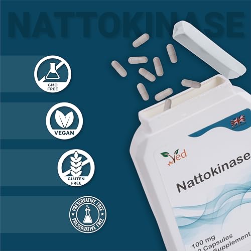 Ved Nattokinase, 2000 FU / 100mg, Nattokinase Natural Fermented Soybean Extract,Enzyme from Japanese Natto,90 Capsules (3 Months Supply) – Bild 6
