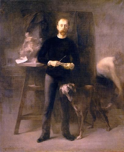 Art reproduction impression d'affiches Eugène Carrière portrait sculpteur Devillez 60x90cm
