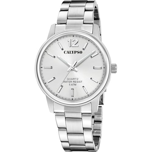 Montre homme Calypso K5864/2 argentée pour le bureau et le sport