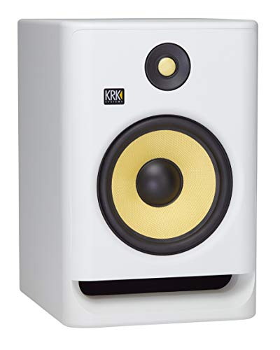 KRK RP8 Rokit 8 G4 Professional Bi-Amp 8" Powered Studio Monitor, White Noise