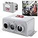 Automobile Interior Heater, 12V 600W‑800W Dual Gear 3 Hole Compact Car Demister Winter Fast Heating Warmer Frost Removing Low Noise Car Windshield Defroster and Defogger (80-100℃)