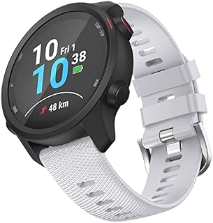OVERSTEP Compatible with Garmin Venu 2 Plus, Venu SQ Band, 20mm Wrist Strap Quick Release Waterproof Soft Silicone Bands for Vivoactive 3 Music, Vivomove Hr, Forerunner 645/245 Music Smartwatch