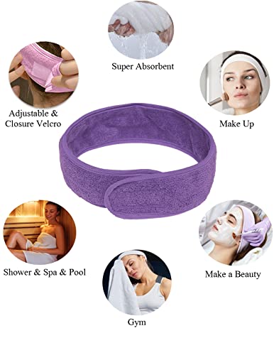 Rubehoow H0107-PURPLE_XXL- Women'S Towel Wrap Bathrobe thumb #4