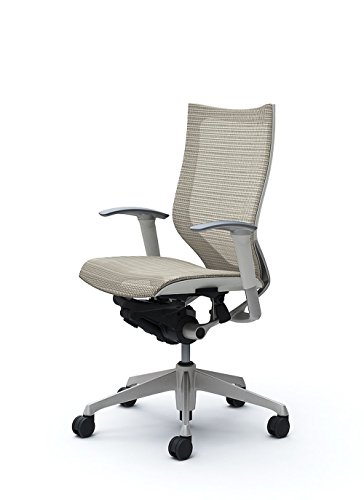 オカムラ デスクチェア オフィスチェア バロン ハイバック 可動肘 座メッシュ ホワイト CP85CW-FEH3