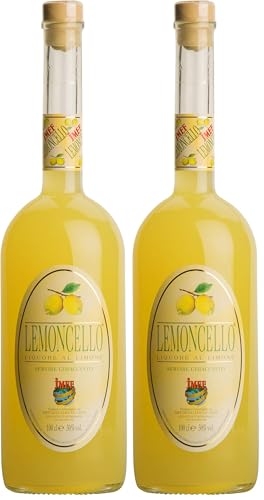 LEMONCELLO – Italiano, italien haut de gamme riche et corsé – Liqueur de citron - 500 ML (Lot de 2)