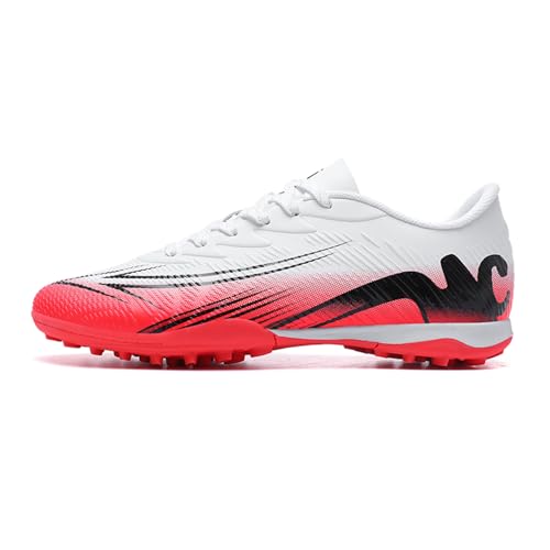 Image of Soccer Cleats for Mens Womens High Tops Lace Up Unisex Football Shoes Indoor Turf Soccer Shoes AG FG TF for Beginners to Advanced Players