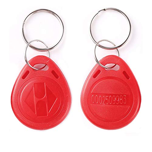 LEXI 100pcs 125KHz Proximity ID Card RFID Keyfobs Token Tag for Door Entry Access Control System TK4100/EM4100 ABS Key fob Cards for Security Lock Wholesale(100 Yellow ID)