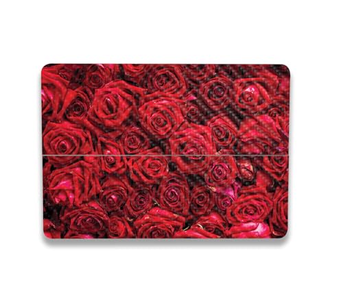 Image of MightySkins Carbon Fiber Skin Compatible with Microsoft Surface Laptop Studio 2 (2023) Full Wrap Kit - Too Many Roses | Protective Durable Textured Carbon Fiber Finish | Made in The USA