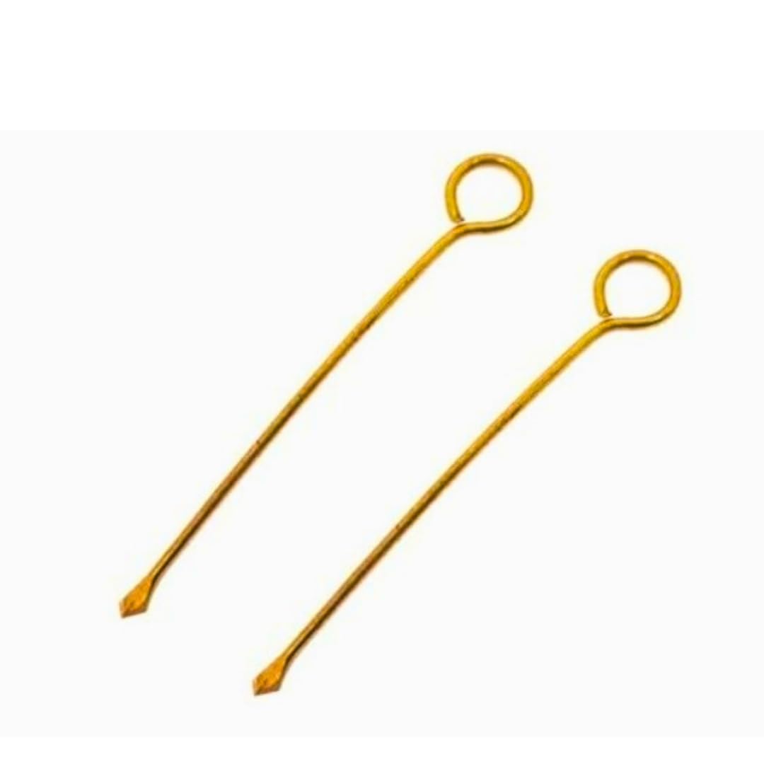 Brass Thiri Kambi/Vilakku Thiri Thoondi/Diya thiri thundi/Wick Stimulator - 3.5 Inches-Brass Material (2)-image-24